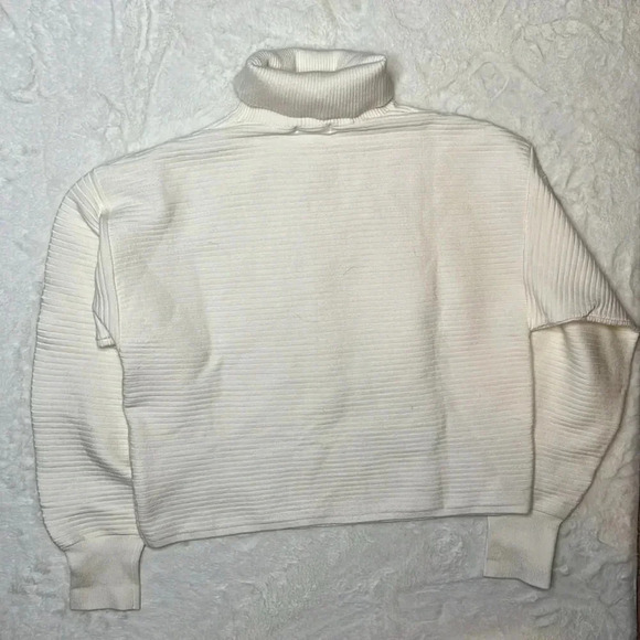 Good American Wide Rib Crop Pullover Sweater Size XS - Picture 7 of 7